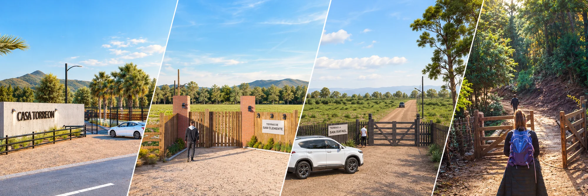 Accesos de Casa Torreón, Tierras de San Clemente, Tierras de San Rafael y Cumbres de Dañicalqui